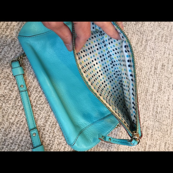 Kate Spade Aqua Leather Shoulder Bag - Picture 5 of 10